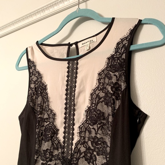 Vintage Style Lace Overlay Maxi Dress - Small - Picture 2 of 3